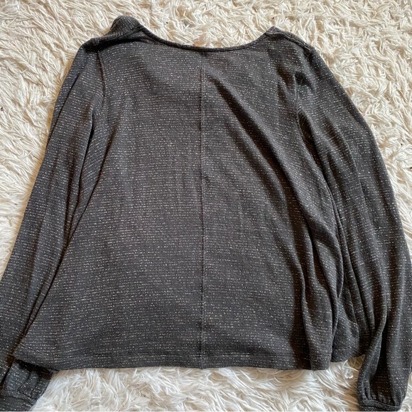 2/$20 FREE PEOPLE Sparkly Cowl-neck Top size XS - Picture 4 of 12